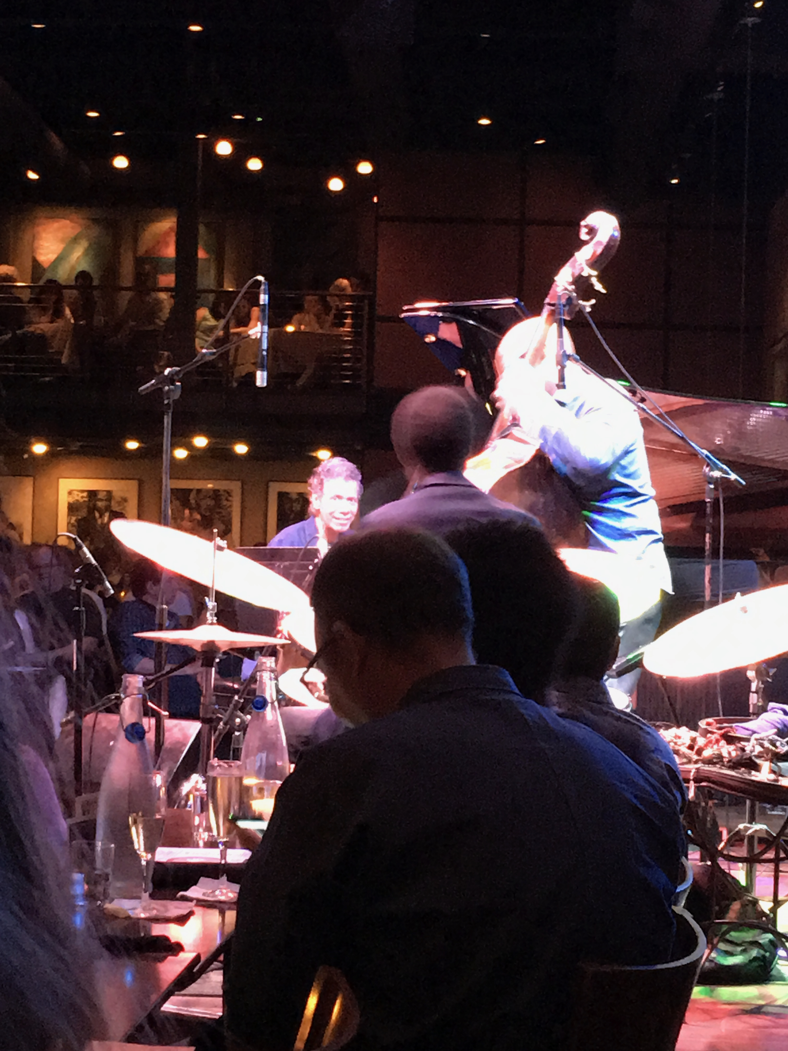 Chick Corea with Christian McBride and Brian Blade live at the Dakota, July 2016. Chick was beaming the whole show.